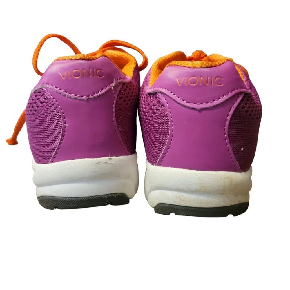 Vionic womens size 8.5 Purple Orange Tennis Shoes